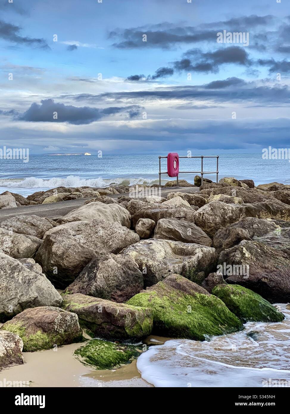 Plage de Sandbanks Poole Banque D'Images