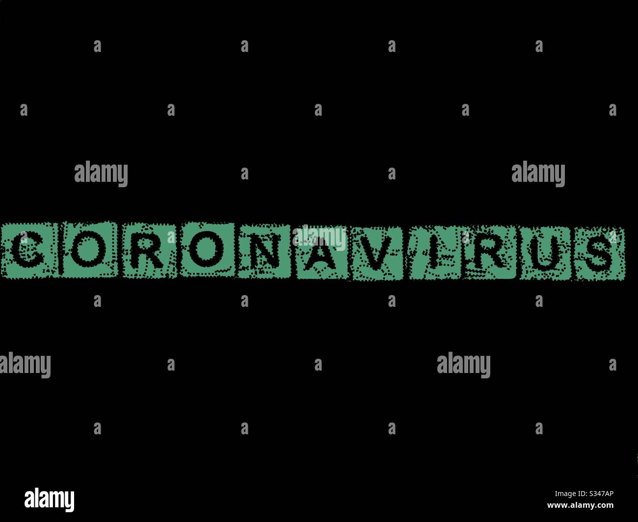 Graphique de coronavirus créé à partir d'une photo d'iPhone Banque D'Images