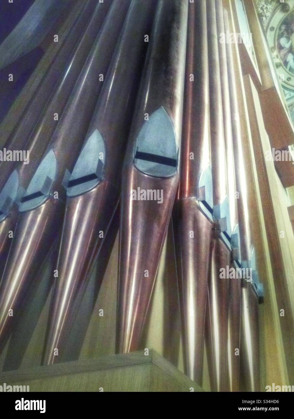 Orgue à tuyaux - Image de stock capturée avec un smartphone