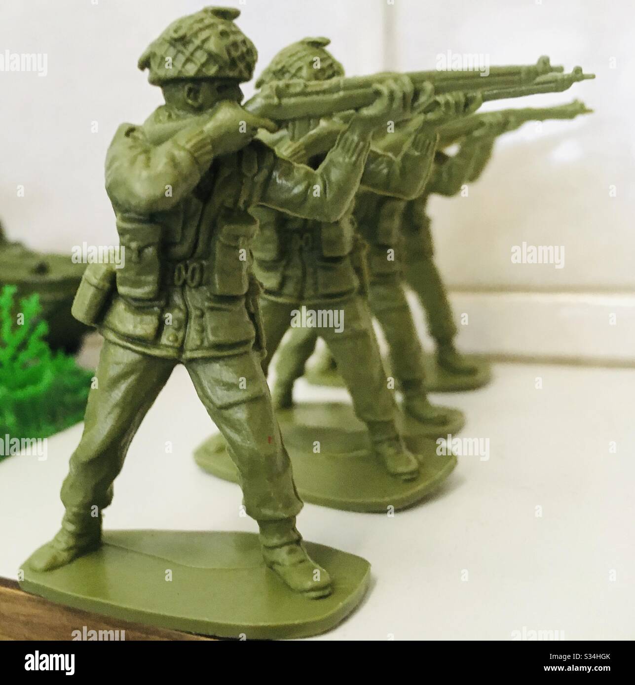 Hommes de l'armée vintage Banque D'Images