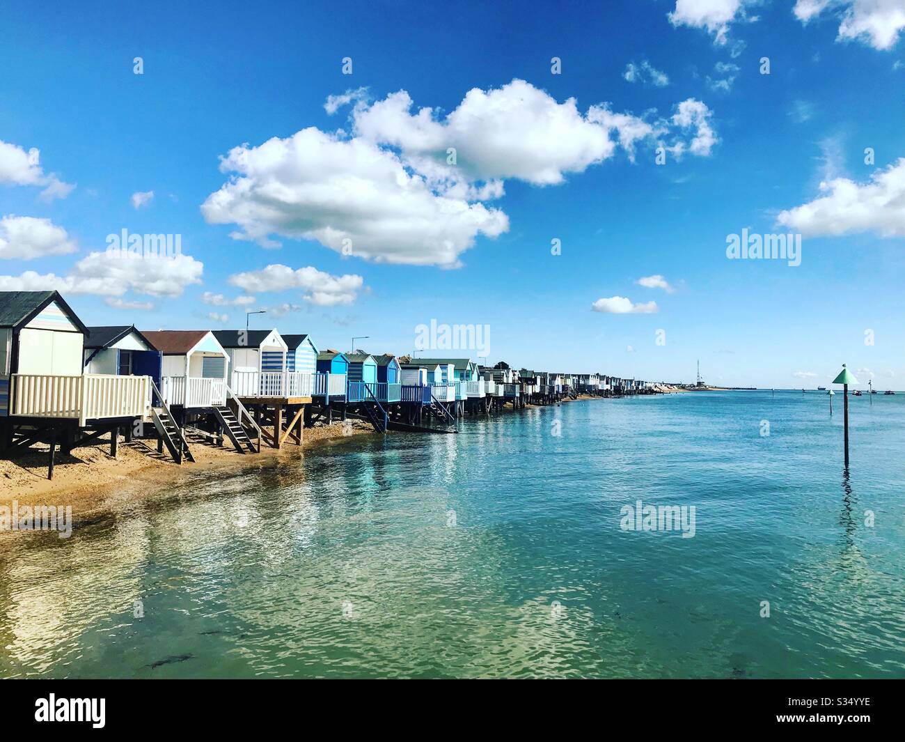 Southend sur la mer vue latérale Banque D'Images