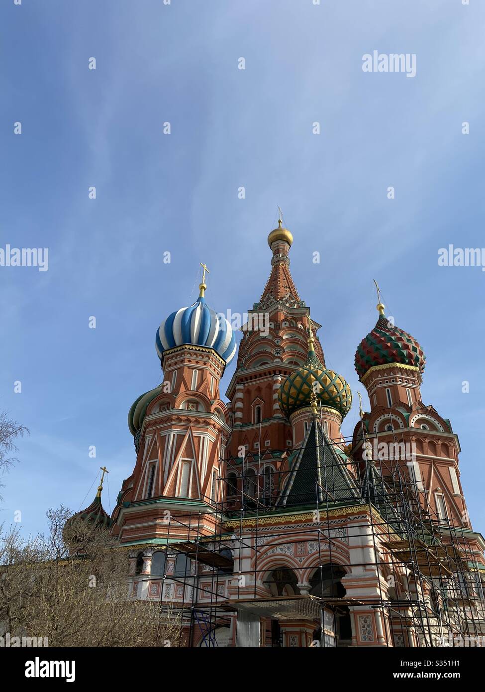 Moscou. Cathédrale Saint-Basile. Banque D'Images