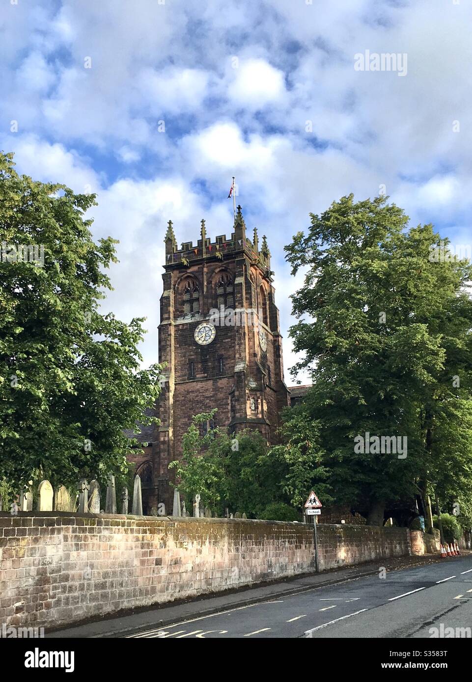 Église St Peters, Woolton, lieu de naissance des Beatles - Image de stock capturée avec un smartphone