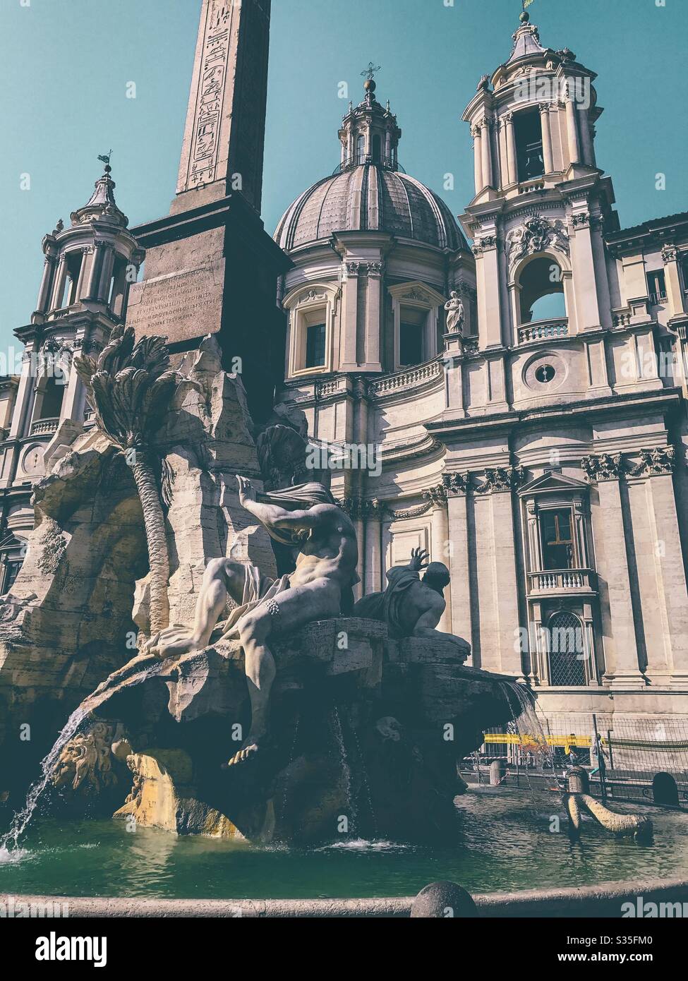 Piazza Navona, Rome - Image de stock capturée avec un smartphone