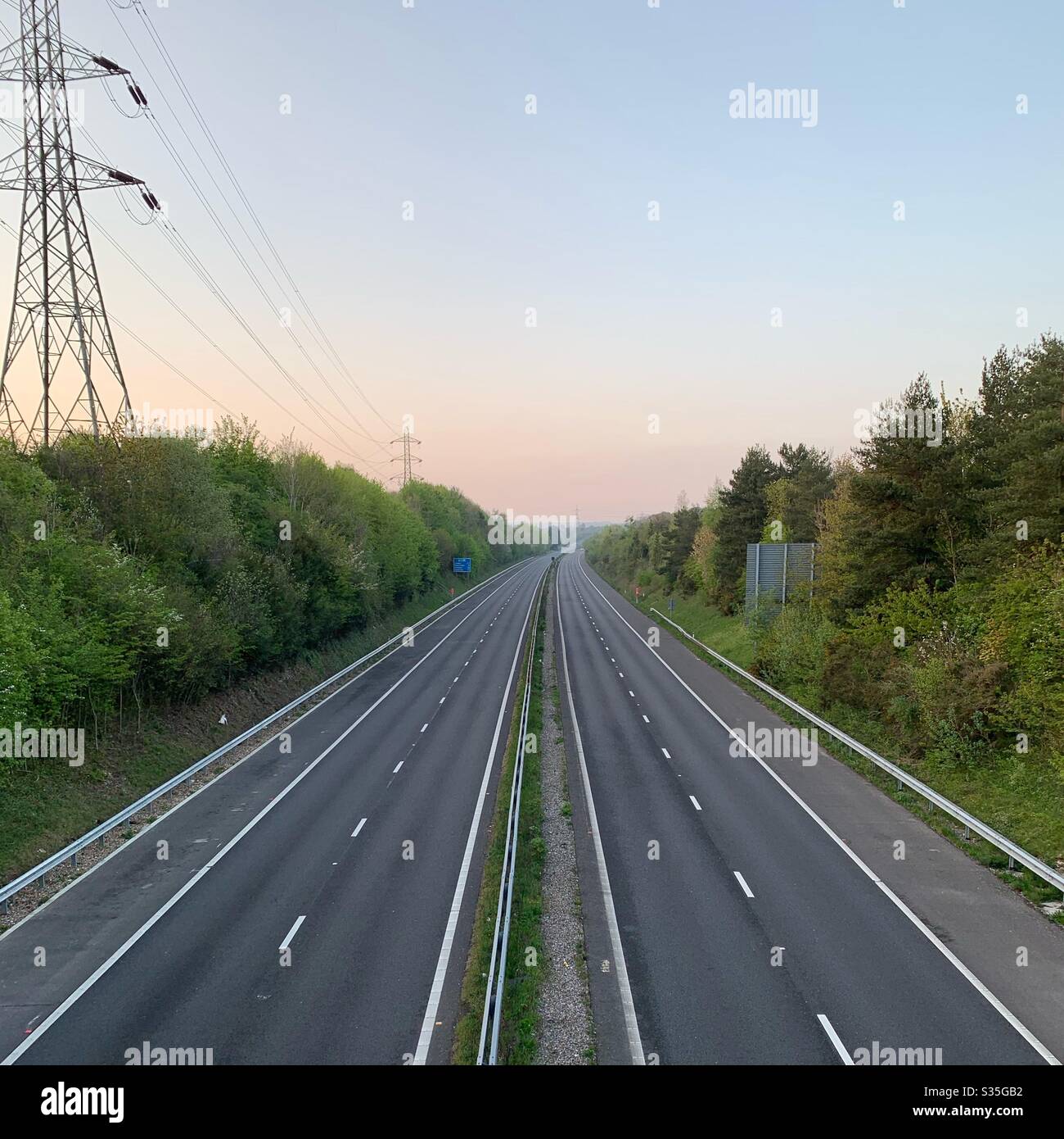 Route de vide - Image de stock capturée avec un smartphone