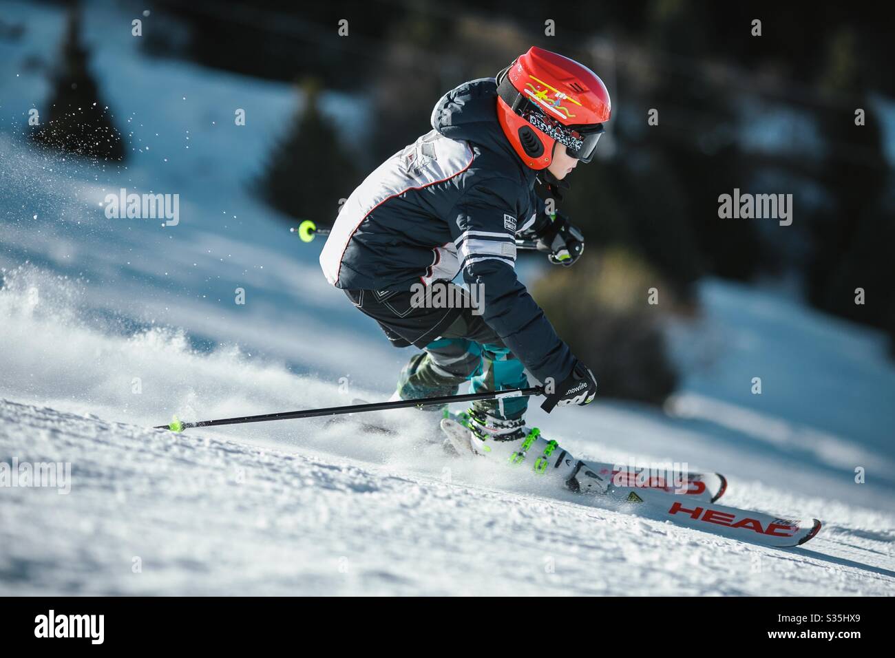 Le ski Banque D'Images