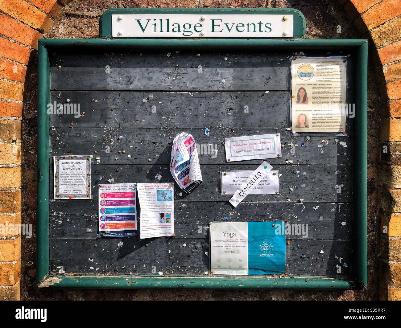 Avis du conseil de village - Image de stock capturée avec un smartphone