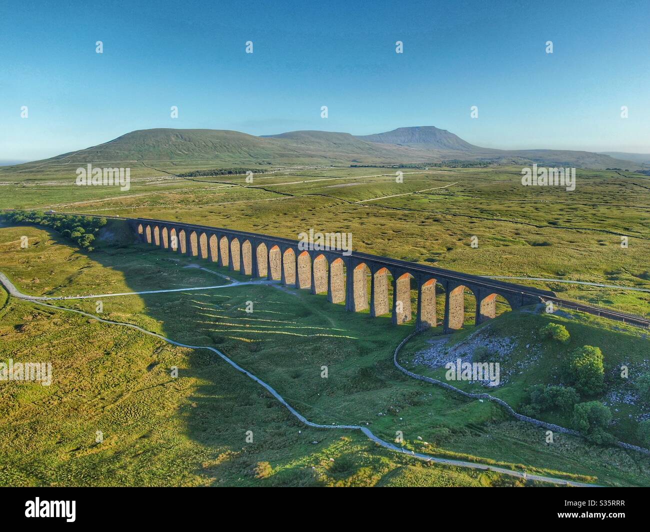 Ribblehead viaduc , Yorkshire Dales Banque D'Images