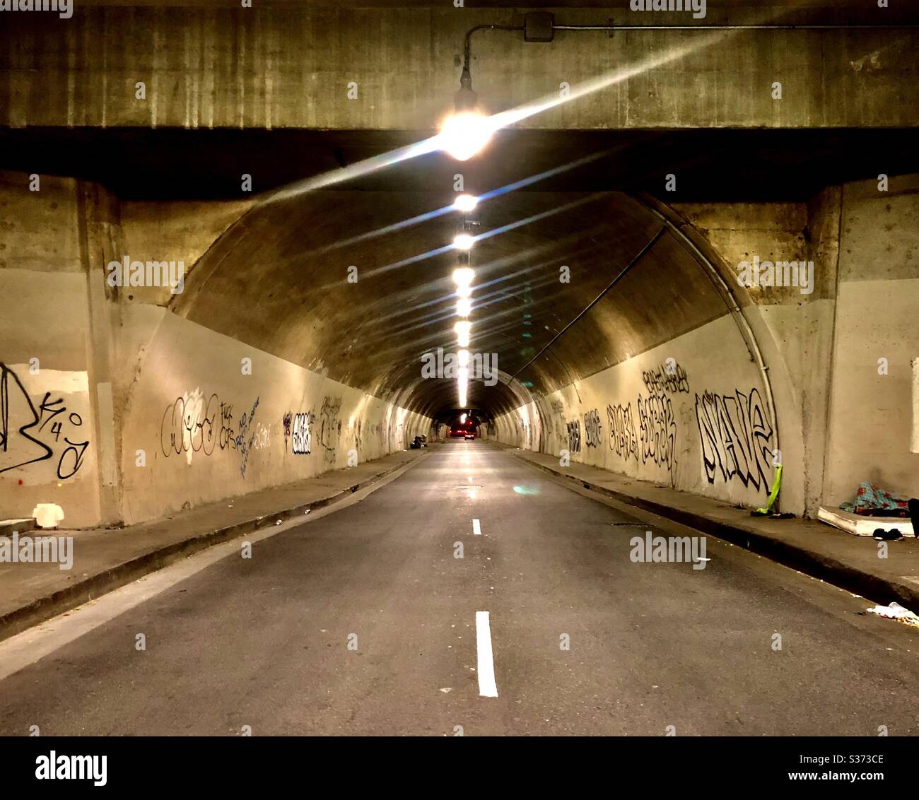 2nd Street tunnel Downtown Los Angeles CA juin 2020 Banque D'Images