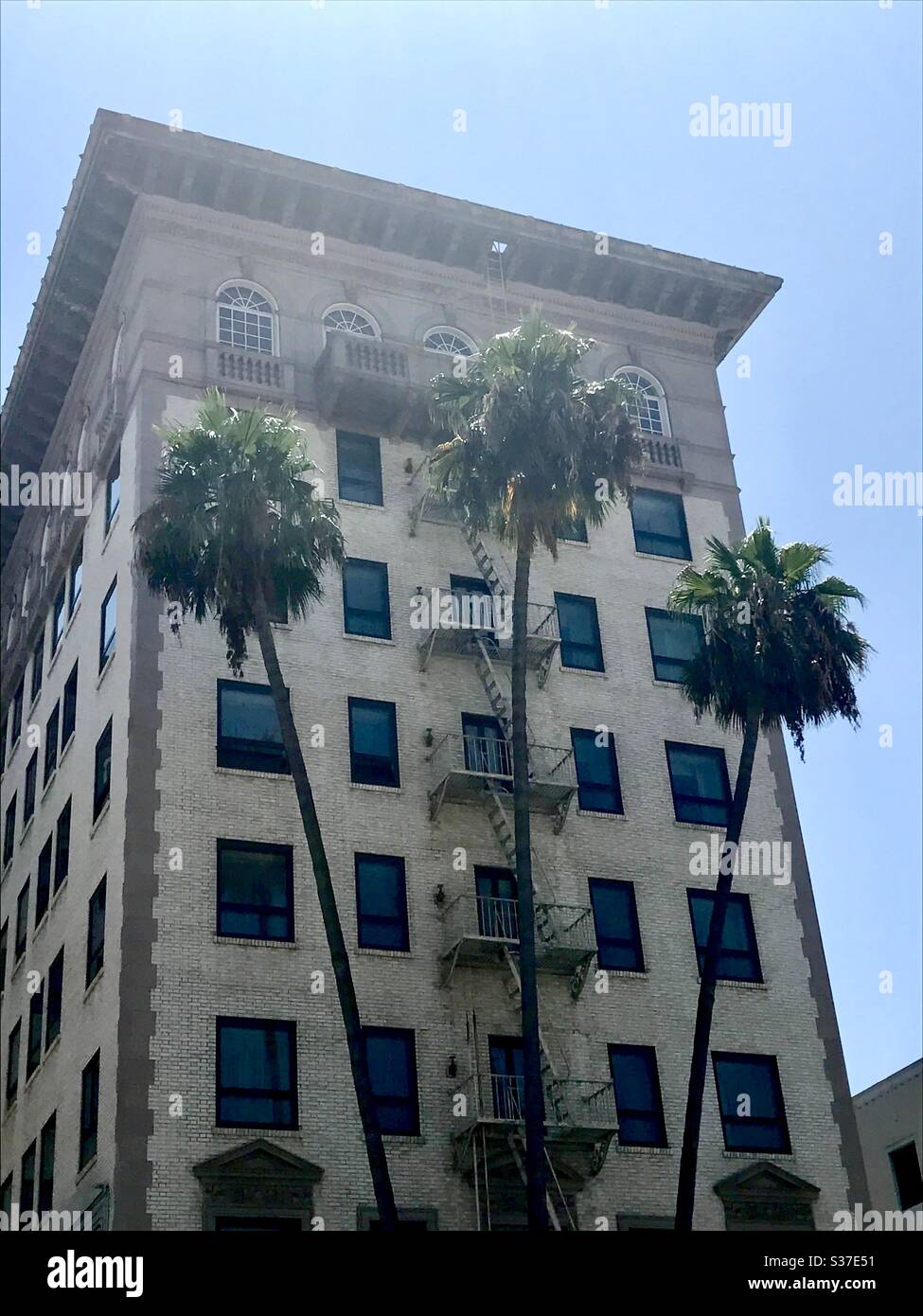 Immeuble d'appartements à LA, Californie. Banque D'Images