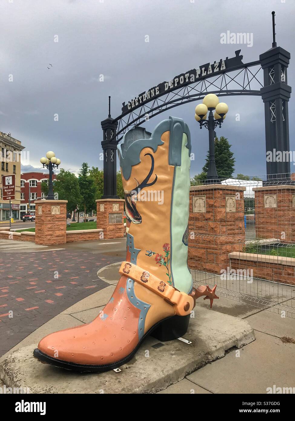 Chaussures à Cheyenne Wyoming Banque D'Images