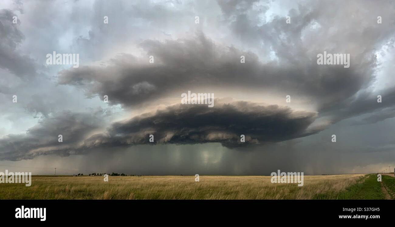 Orage SuperCell au Colorado, États-Unis Banque D'Images