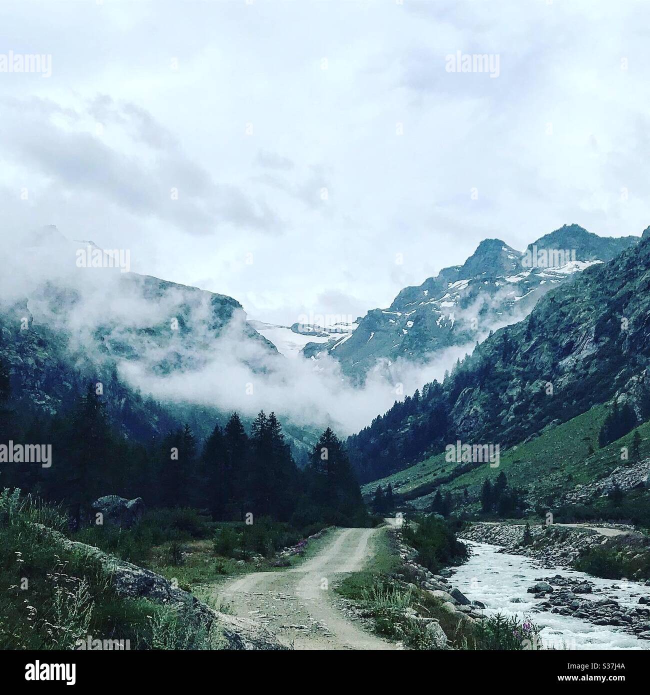 Pont Italie glacier Banque D'Images