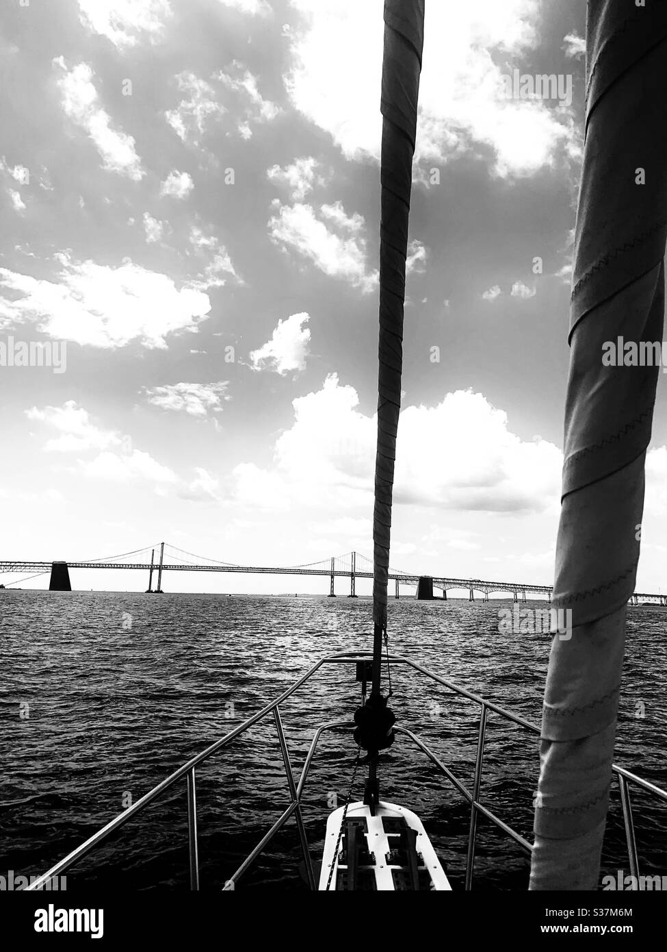 Le Pont de la baie de Chesapeake Banque D'Images