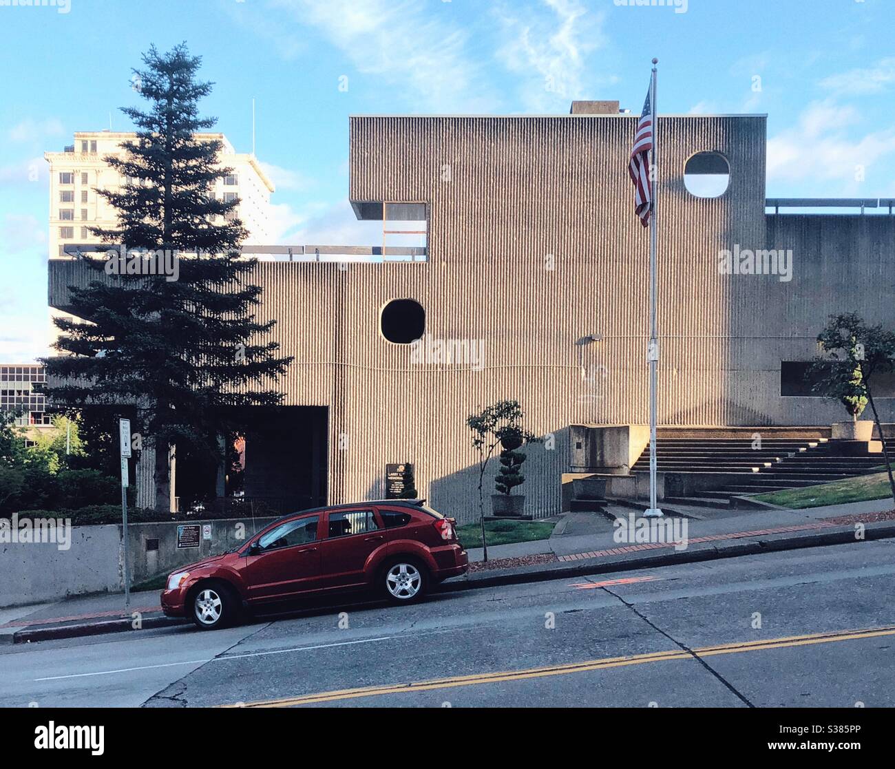 Architecture d'urbanisme 60-s Tacoma WA Banque D'Images