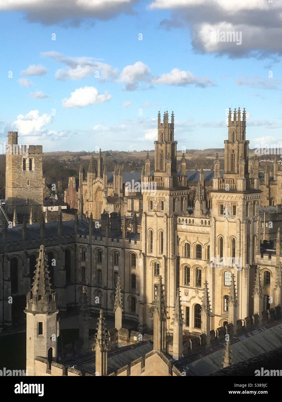 Vue sur l'université d'Oxford Banque D'Images