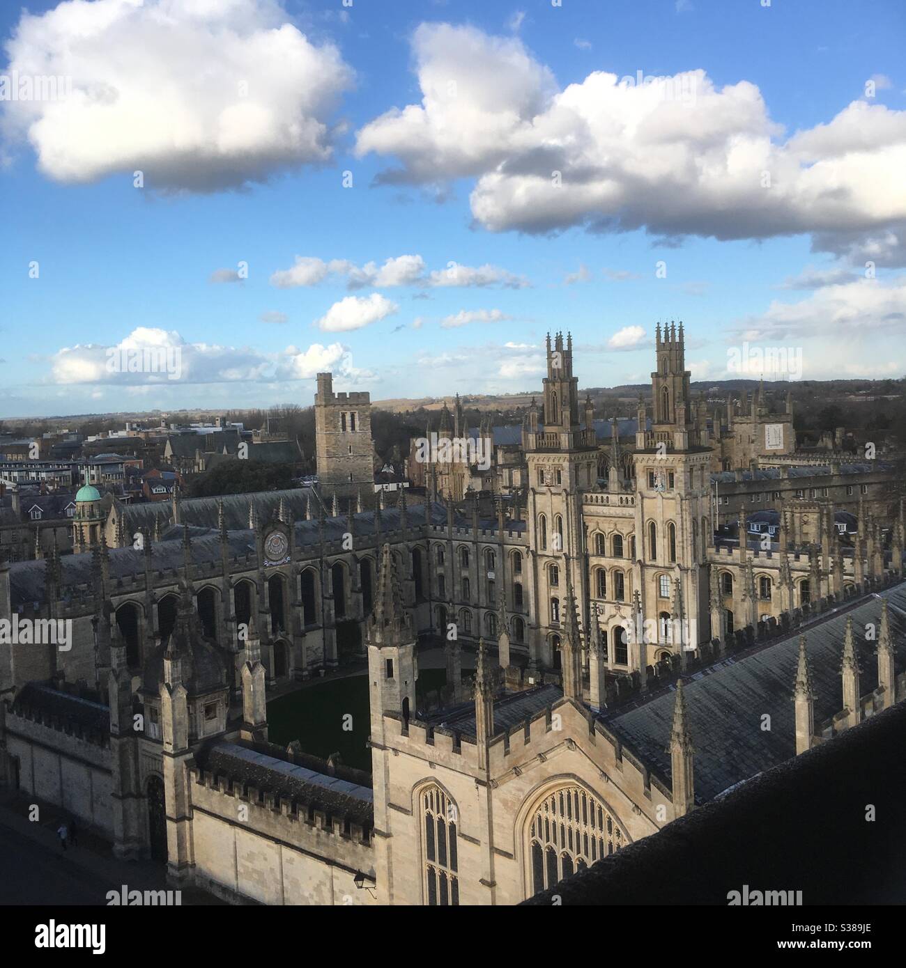 Cour de l'université d'Oxford Banque D'Images