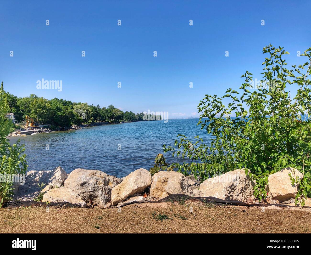 Une journée d'été au parc Lakeside à Oakville, Ontario, Canada. Banque D'Images