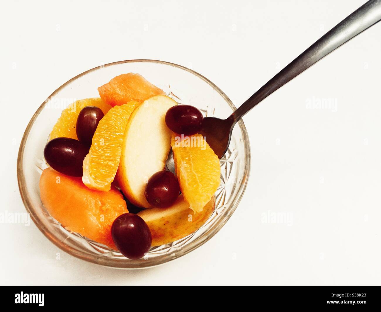 Salade de fruits frais - Image de stock capturée avec un smartphone