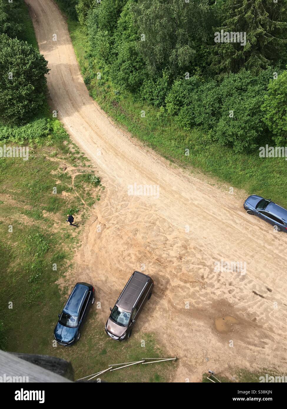 Parking voitures - Image de stock capturée avec un smartphone