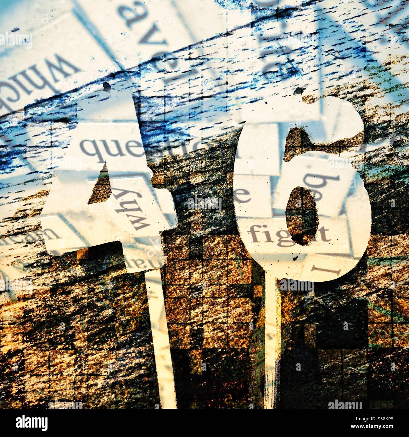 Numéro 46. Bougies Banque D'Images