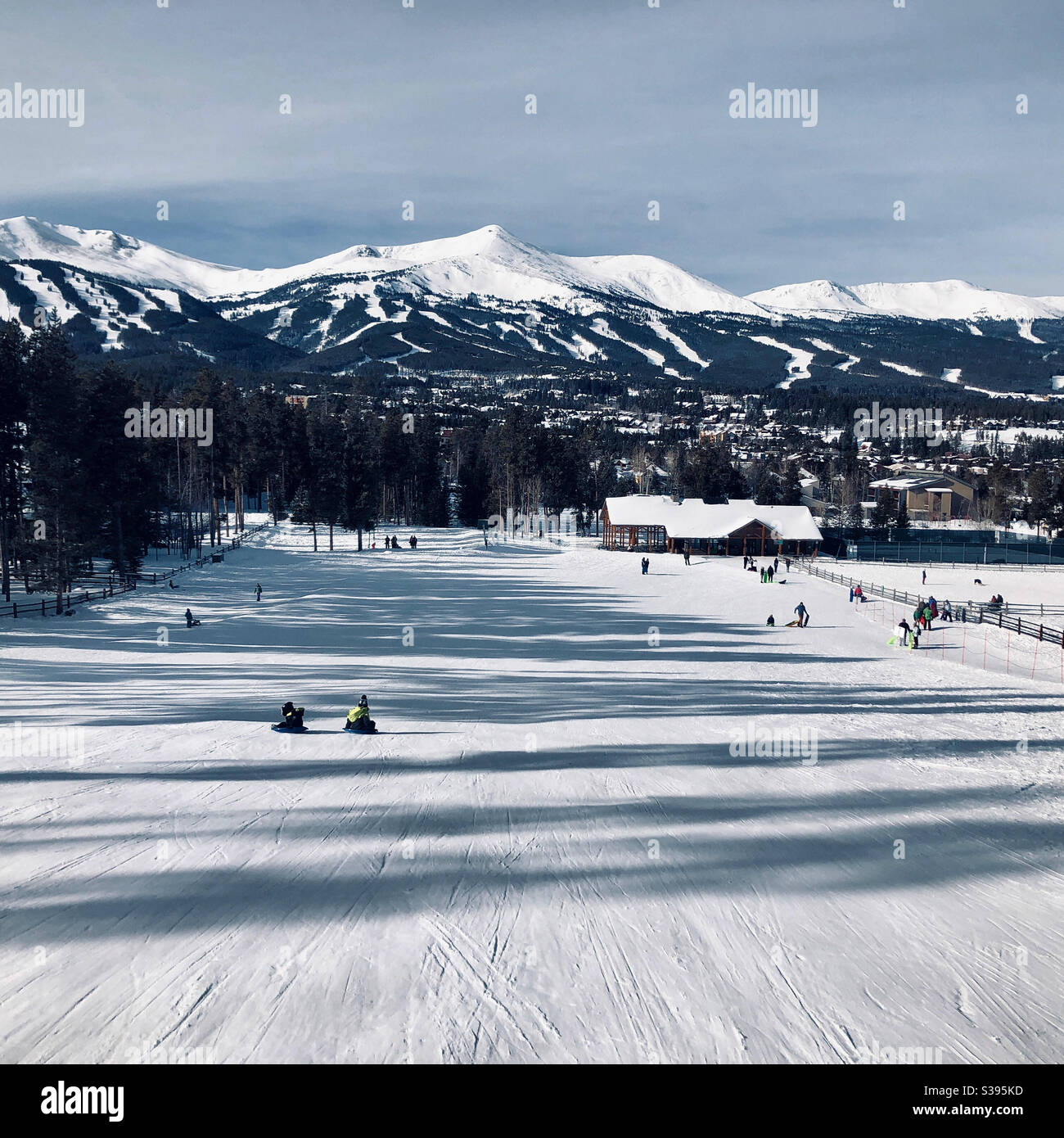 Luge à Breckenridge, Colorado Banque D'Images