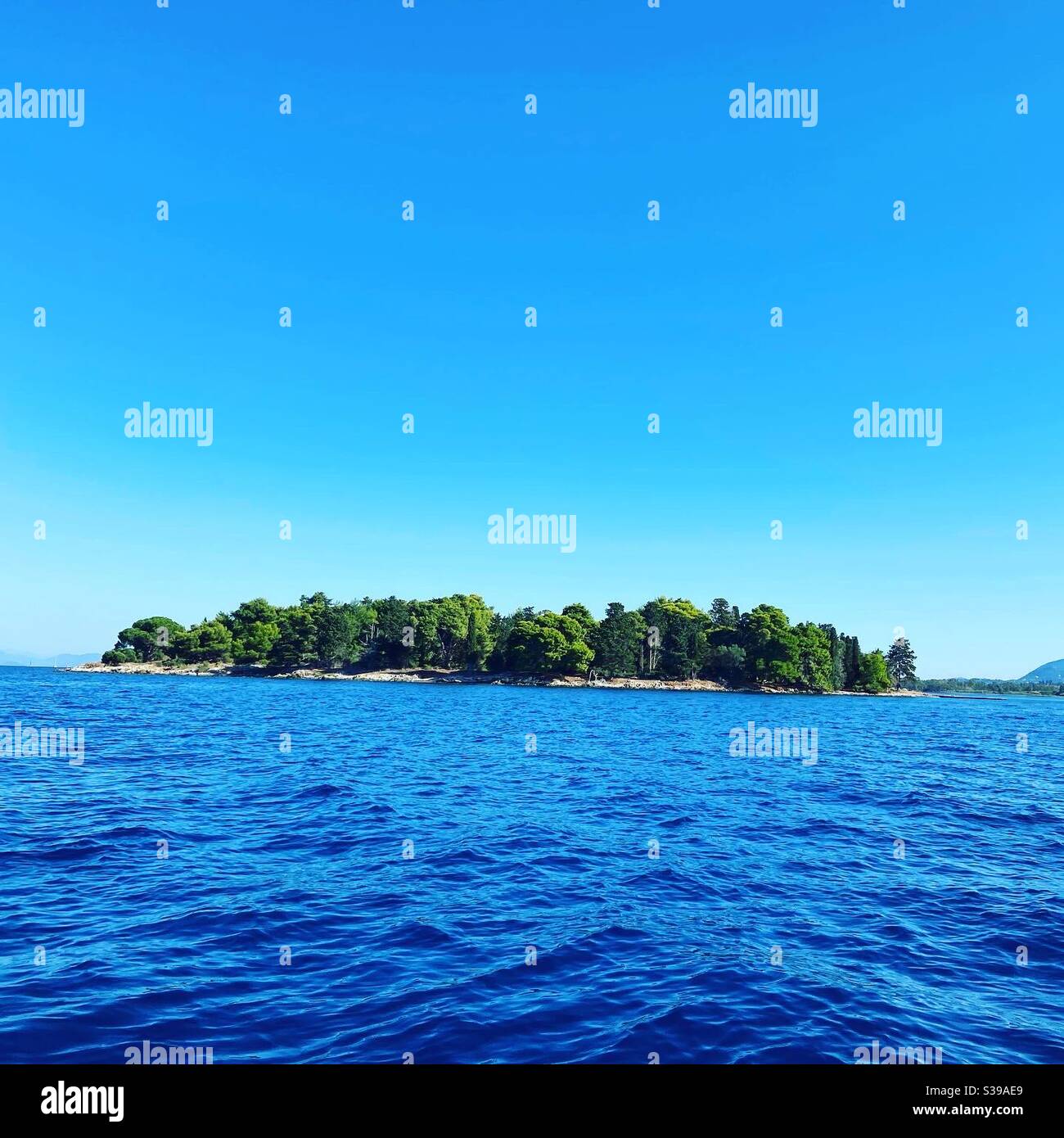 Île en Grèce - Image de stock capturée avec un smartphone