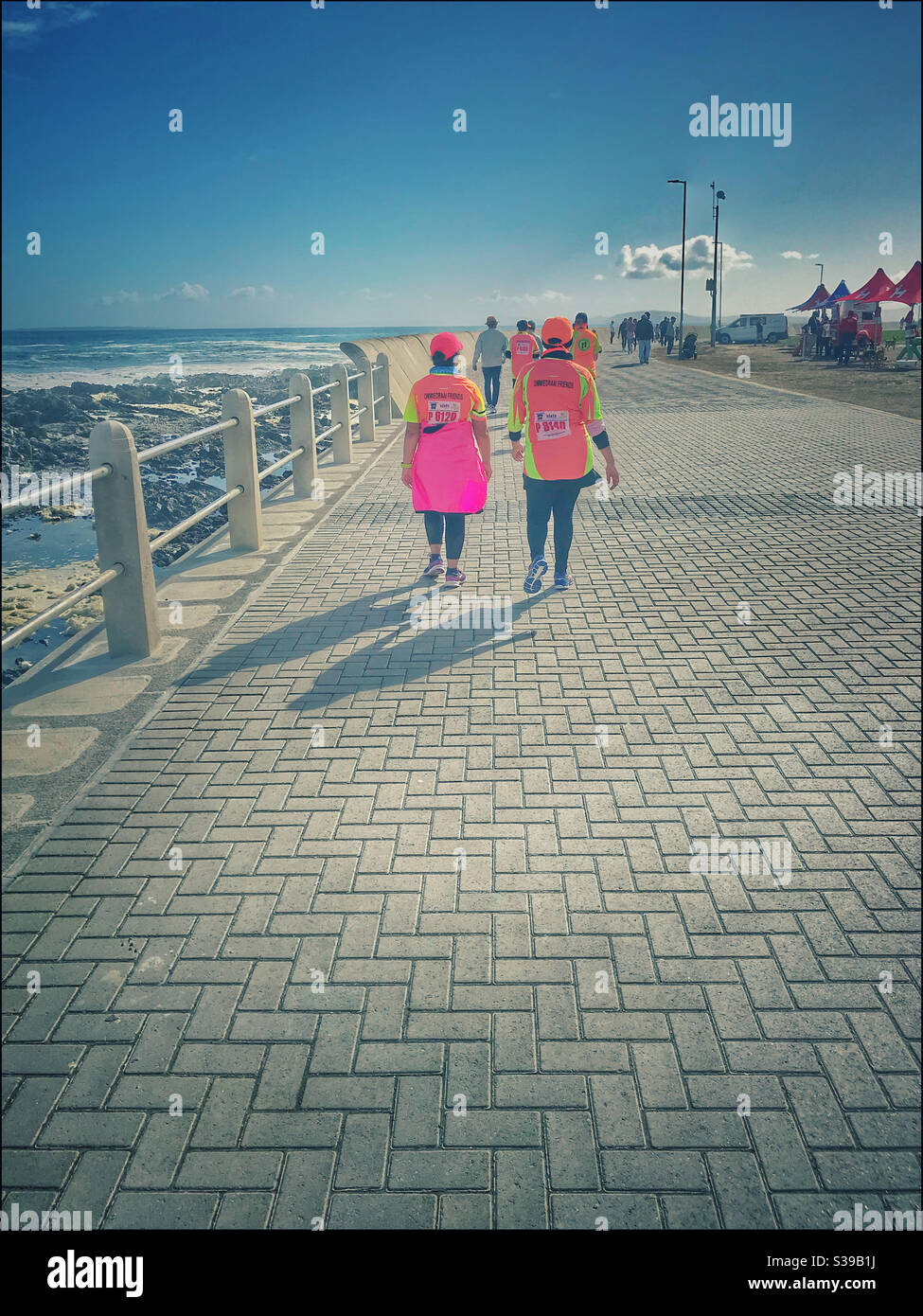 Promenade de Seapoint, le Cap, Afrique du Sud. Banque D'Images
