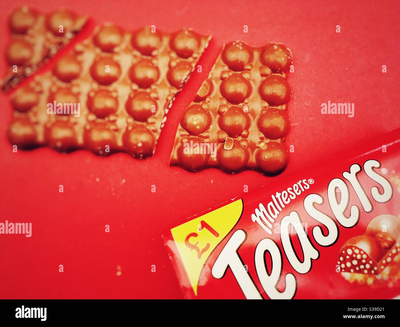 Barre de chocolat à Teasers MALTESERS Banque D'Images