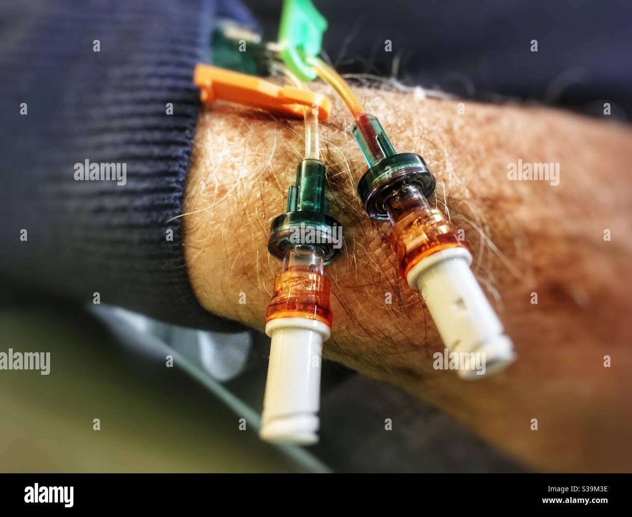 Patient de l'hôpital - Image de stock capturée avec un smartphone