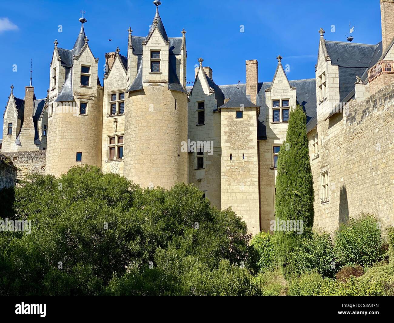 Château à Montreuil-Bellay Loire France Banque D'Images