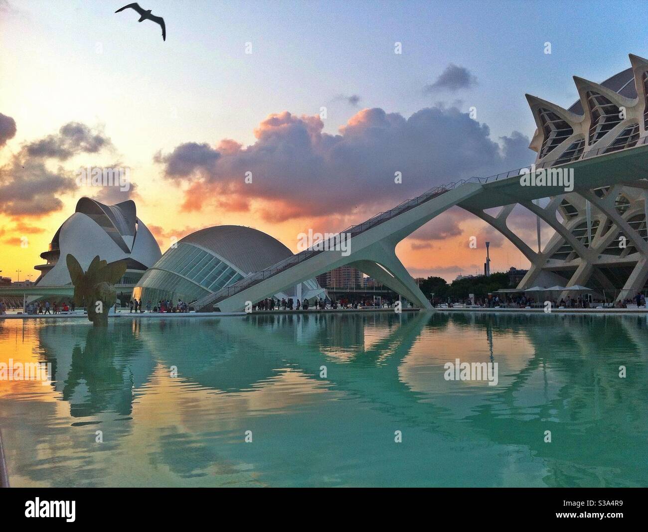 Cité des Arts et des Sciences de Valence - Espagne - Image de stock capturée avec un smartphone