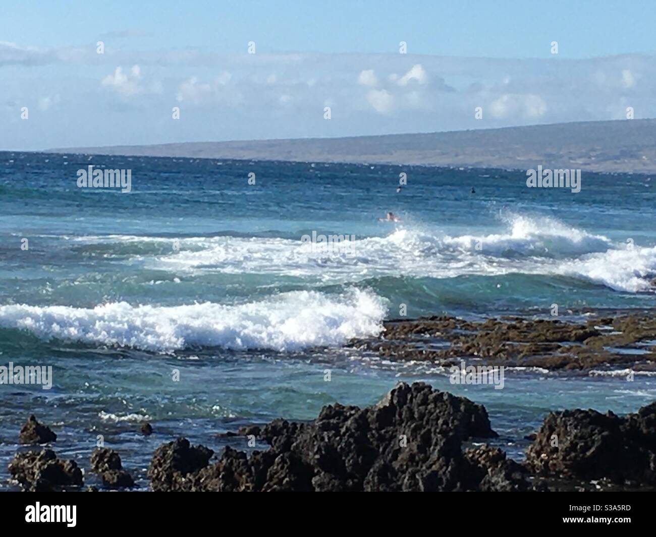 Océan à Hawaï Island. Banque D'Images