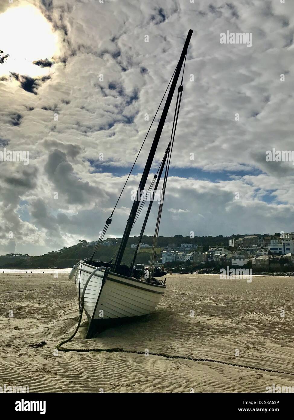 Lorsque le bateau est arrivé Banque D'Images