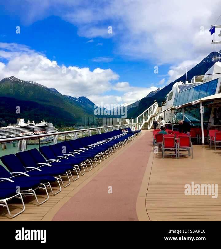 Port de croisière à Skagway, Alaska - Image de stock capturée avec un smartphone