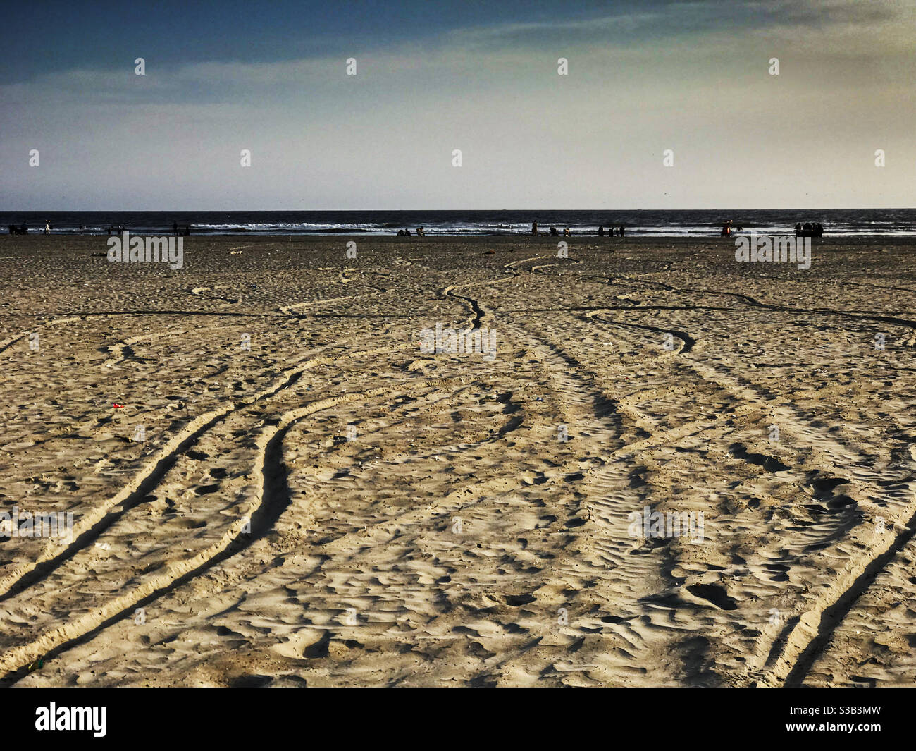 La plage magique de Karachi, Pakistan 🇵🇰 ❤️ Banque D'Images