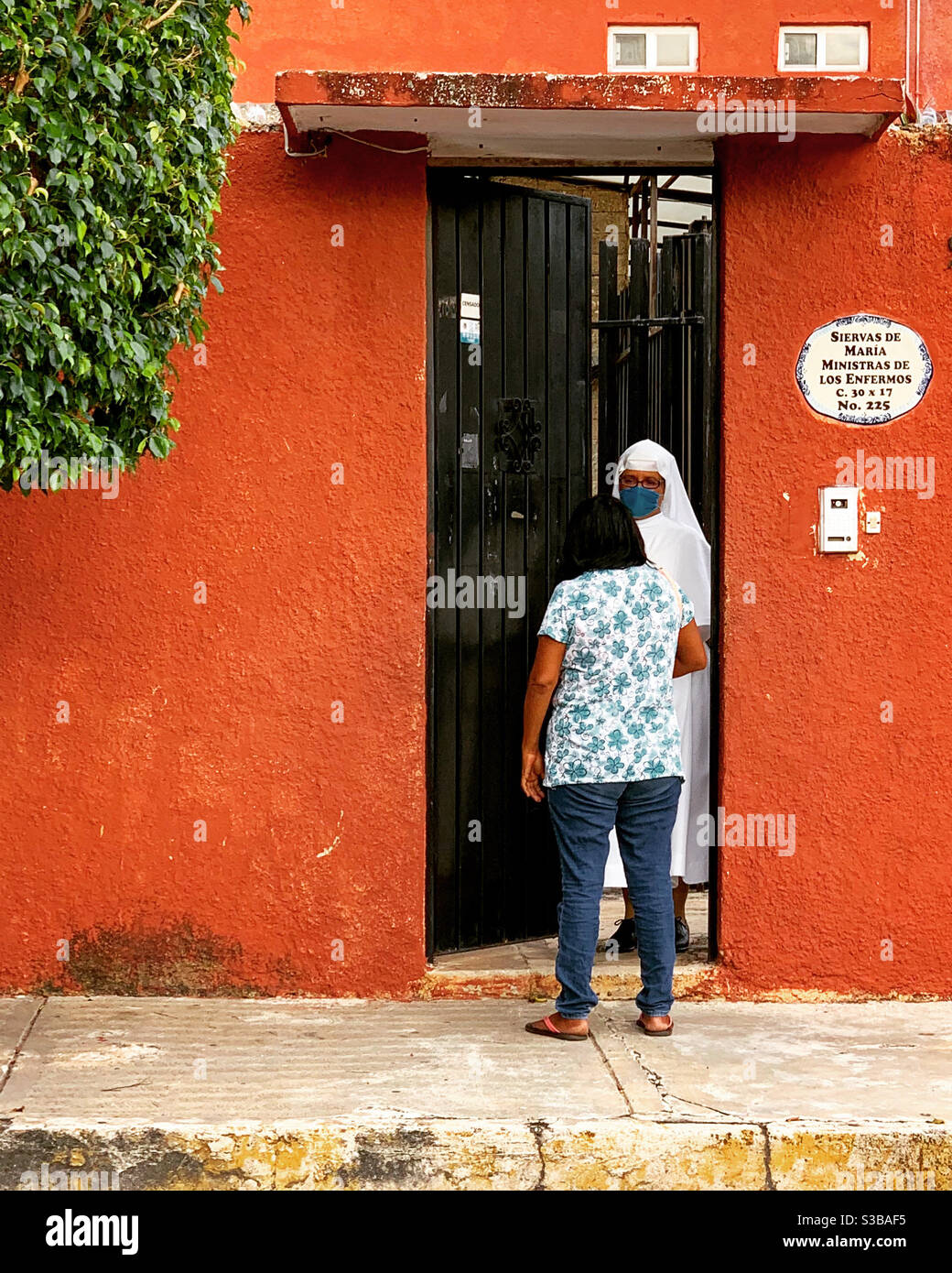 La vie quotidienne pendant la pandémie de covid19 , Merida , Mexique Banque D'Images