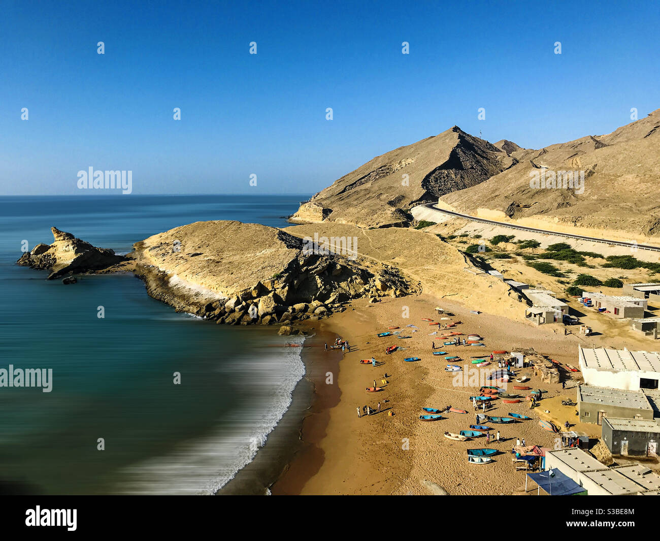 Vue sur la plage de Kund Malir, Balocistan 🇵🇰 Banque D'Images