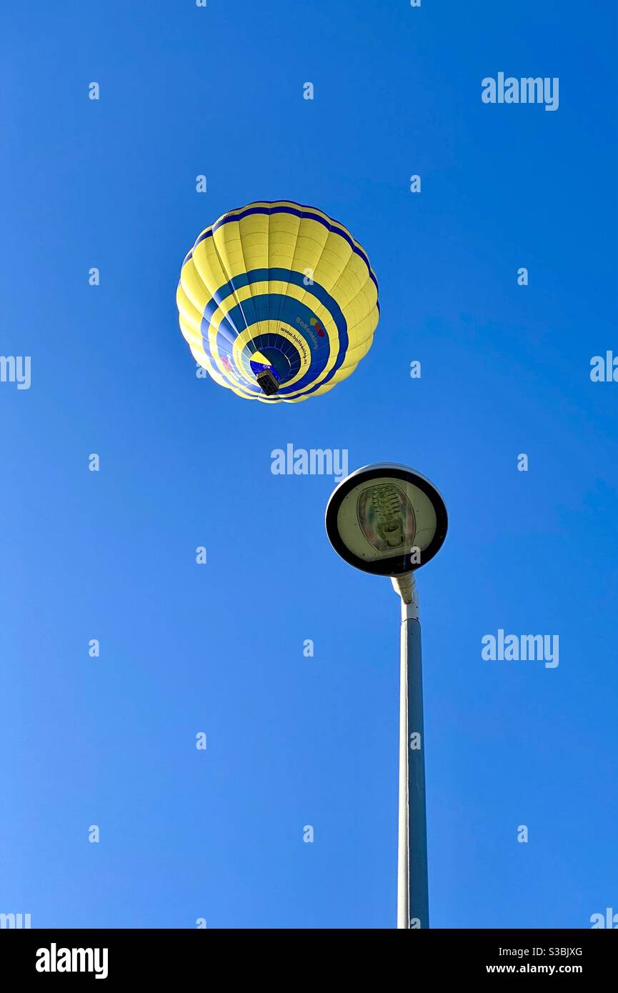 Ballons d'air chaud à Plana de Vic, Osona Banque D'Images