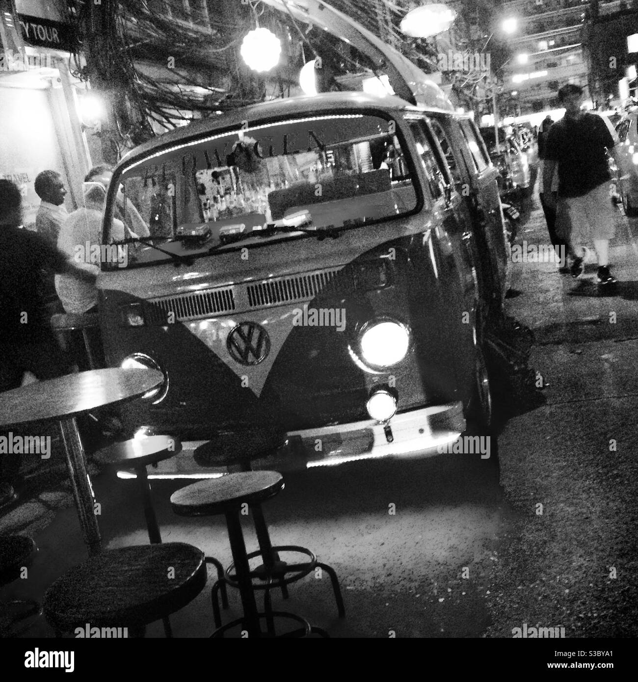 Voiture-bar VW Bangkok Banque D'Images