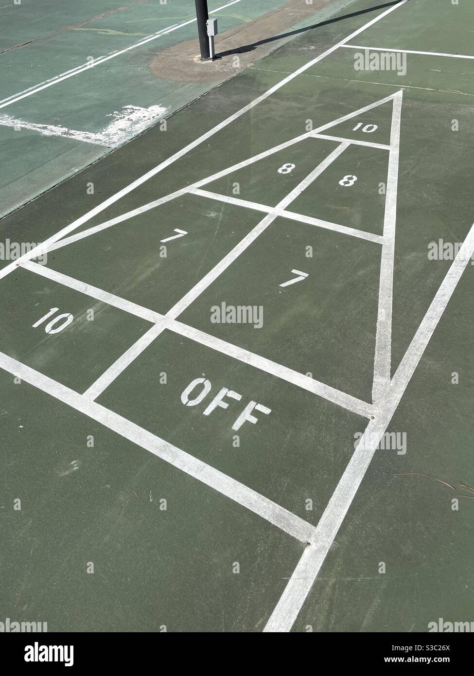 Jeu de palets extérieur - Image de stock capturée avec un smartphone