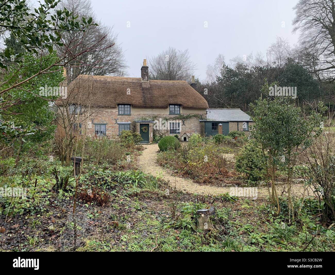 Thomas Hardy's Cottage, Thorncombe Wood, près de Dorchester, Dorset, Royaume-Uni Banque D'Images