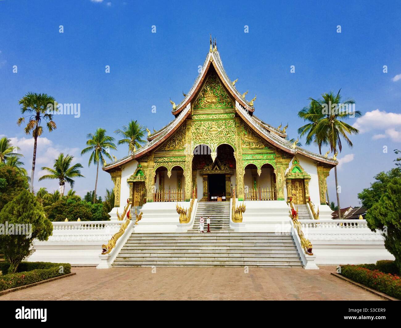 Palais Royal de Luang Prabang au Laos - Image de stock capturée avec un smartphone