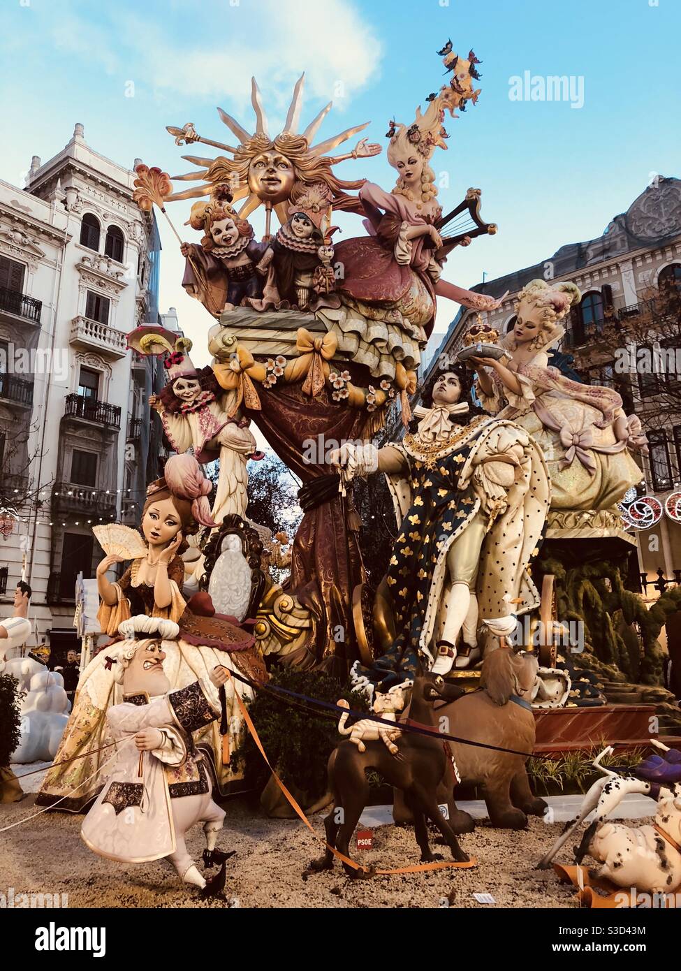 A Falla à Fallas, un festival à Valence, Espagne Banque D'Images