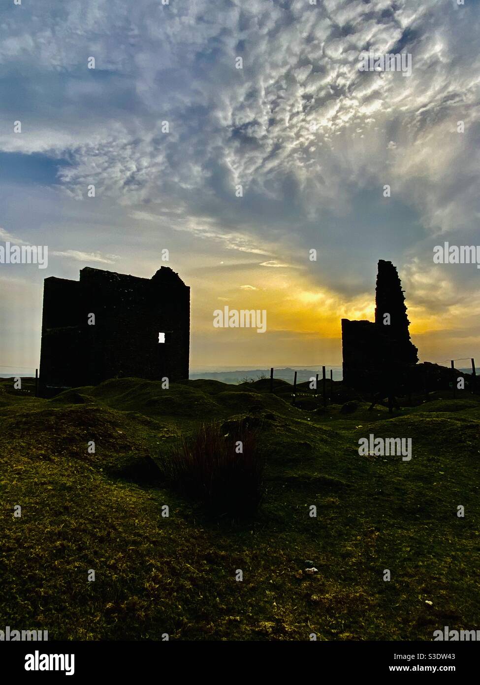 Mines d'étain anciennes Darite Cornwall Banque D'Images