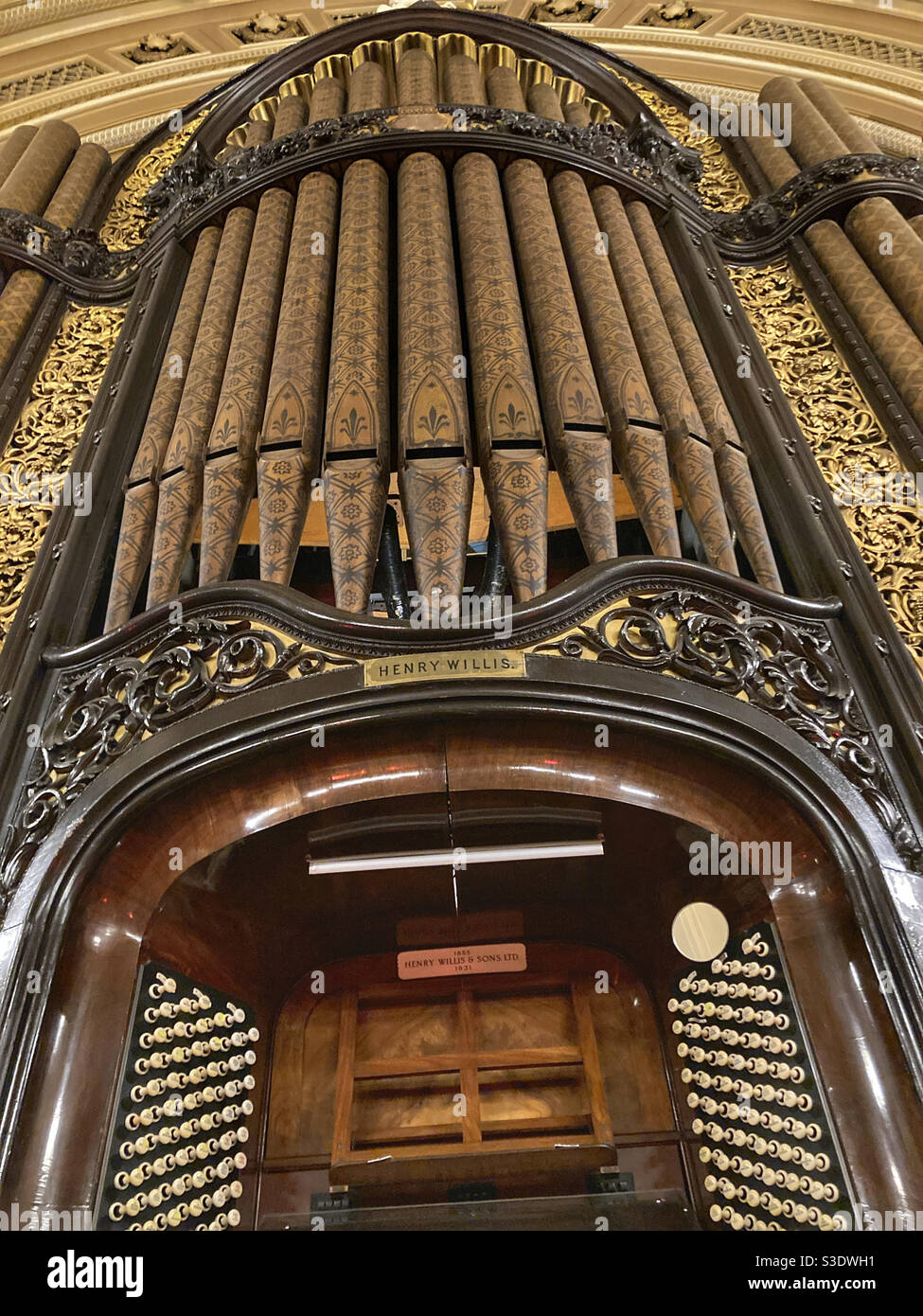 L’orgue St George’s Hall Liverpool - Image de stock capturée avec un smartphone