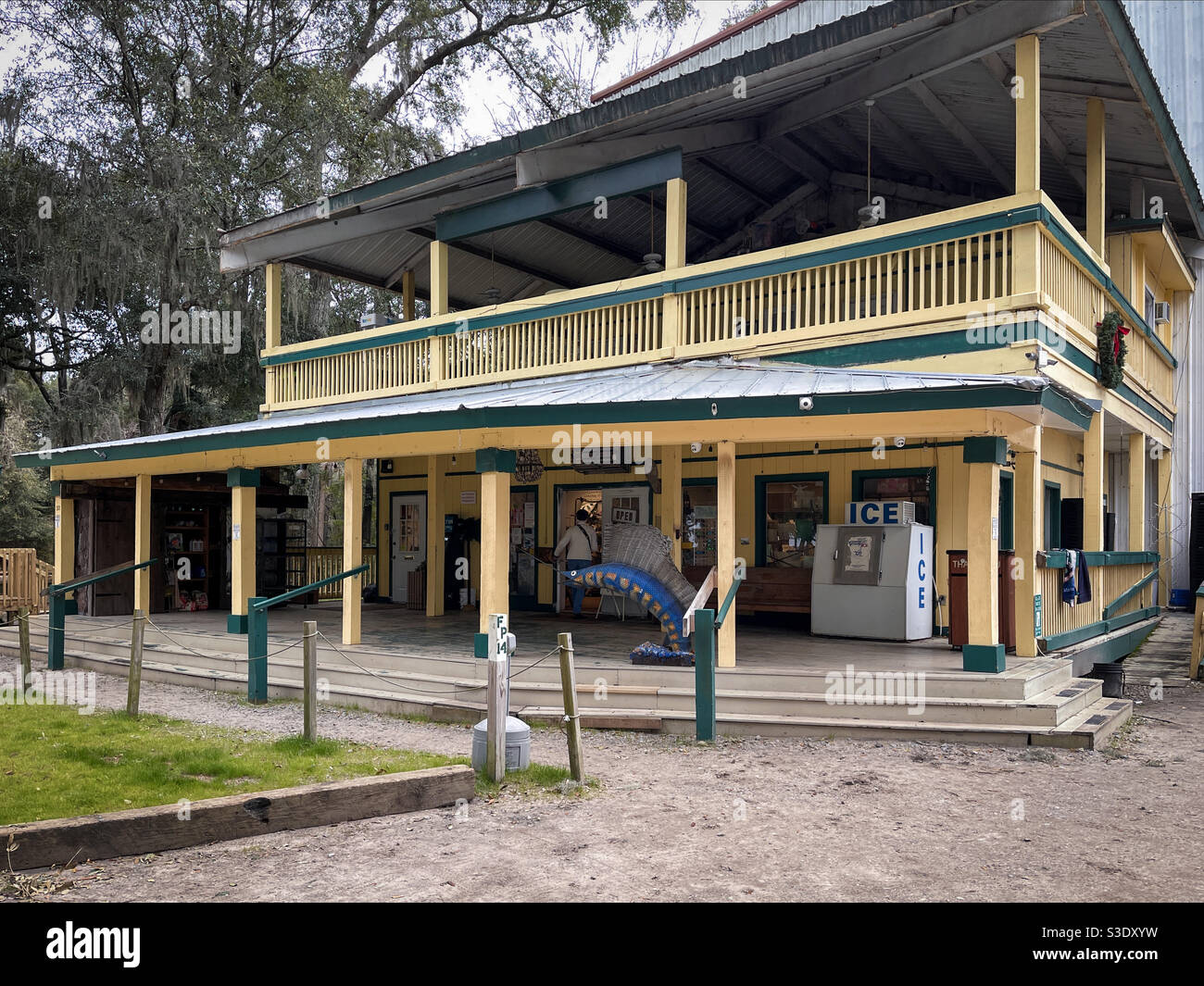 Le magasin général de l'île Daufuskie, en Caroline du Sud. Banque D'Images