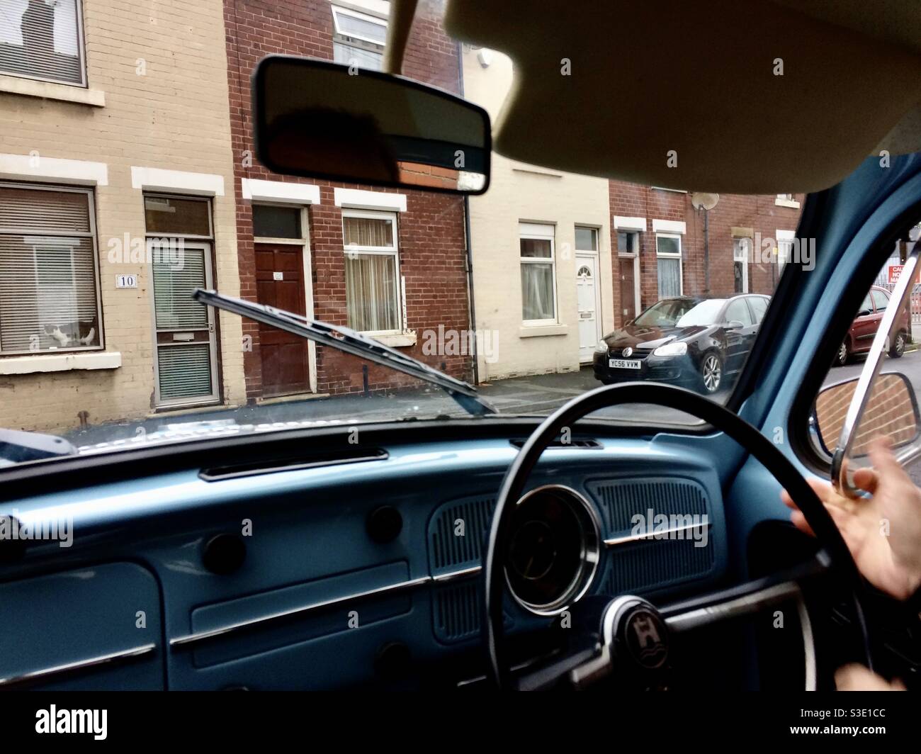 À l'intérieur d'un vieux Beetle - Image de stock capturée avec un smartphone