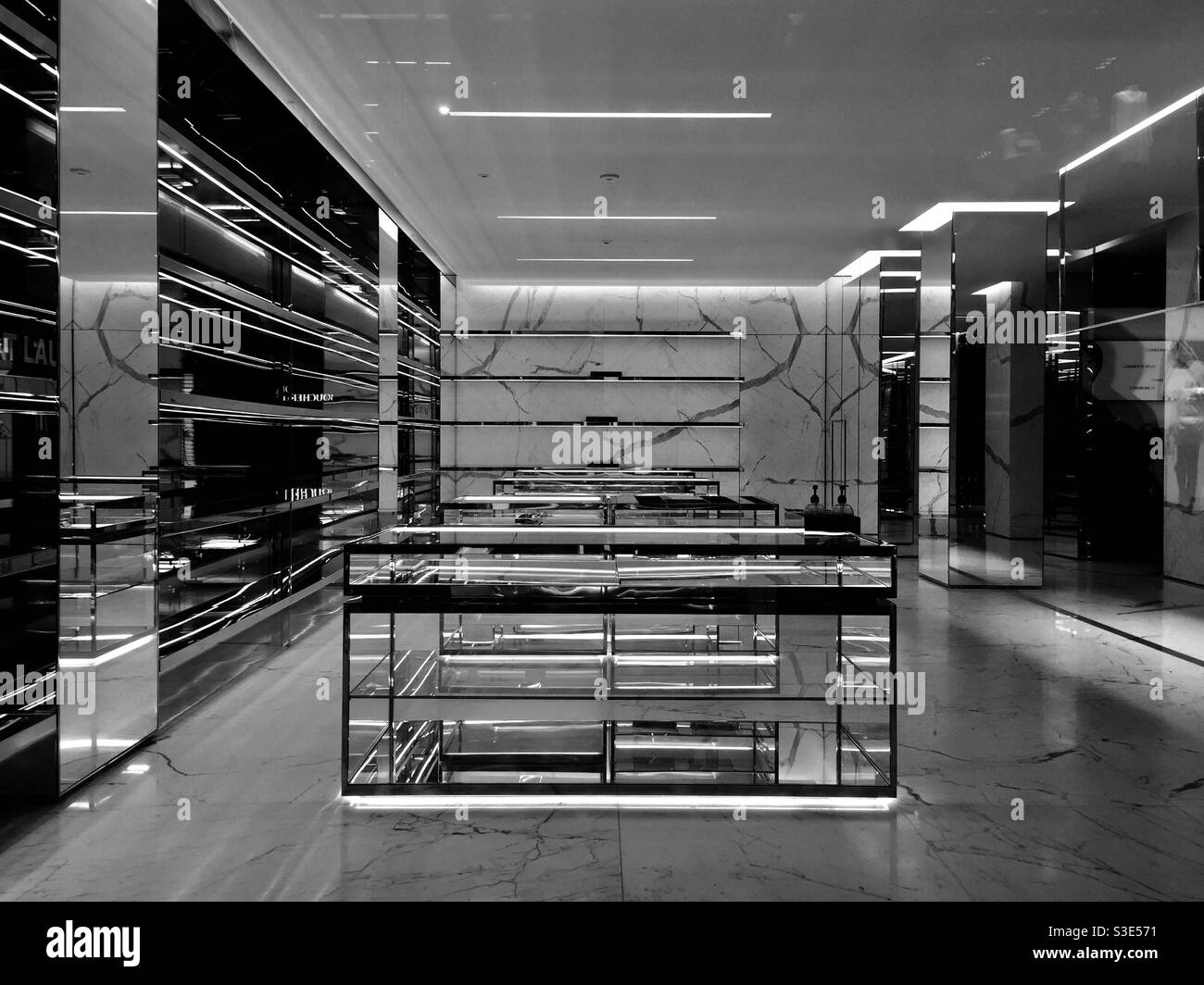 Magasin de luxe haut de gamme Banque d images noir et blanc Alamy