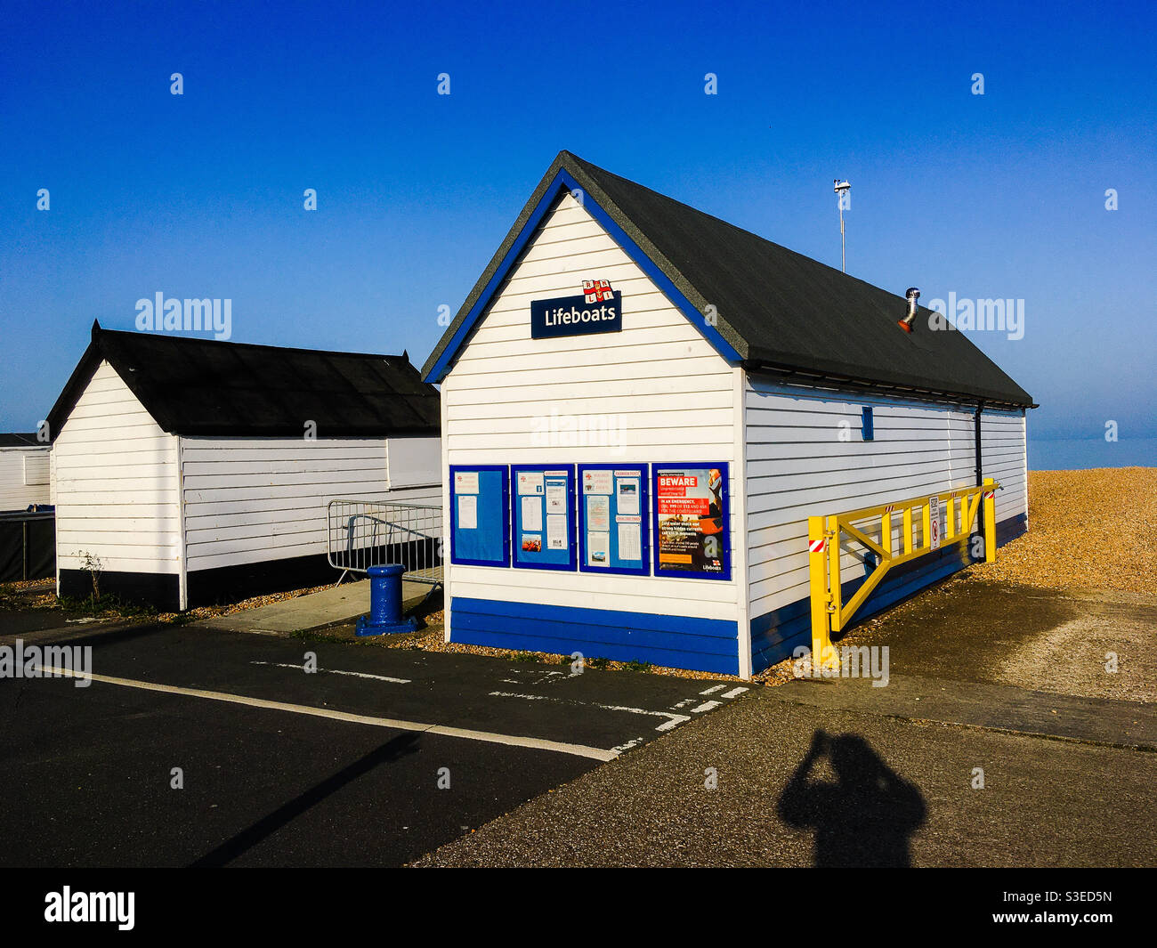 Refuge Walmer Lifeboat Beach Banque D'Images